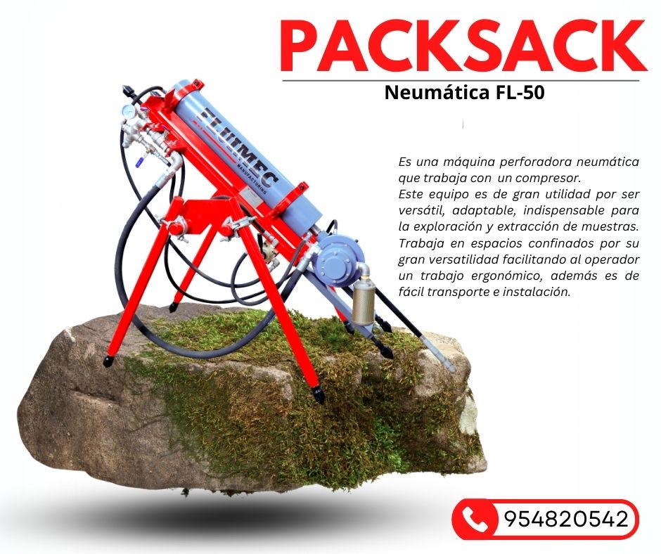 Perforadora FL-50 Motor neumático para extracción de muestras 